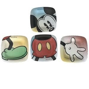 Zak Designs Disney Mickey Mouse Square Melamine Set OF 4 Plates